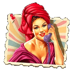 สัญลักษณ์พิเศษ สาวใส่ชุดคลุมอาบน้ำ เกม PINUP GIRLS ค่ายPP