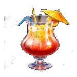 สัญลักษณ์พิเศษ แก้วค็อกเทลสีส้ม เกมDISCO LADY ค่ายPP