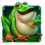 สัญลักษณ์พิเศษ กบสีเขียว เกมWILD HOP DROP ค่ายPP