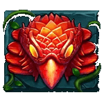 สัญลักษณ์พิเศษ นกศักดิสิทธิ์สีแดง เกม AZTEC BLAZE ค่ายPP