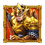 สัญลักษณ์พิเศษ นักรบชายพื้นหลังแดง เกมLEGEND OF HEROES ค่ายPP
