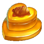 สัญลักษณ์พิเศษ วุ้นเค้กสีเหลือง เกม SWEET POWERNUDGE ค่ายPP