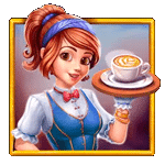 สัญลักษณ์พิเศษ สาวเสิร์ฟ เกมCOFFEE WILD ค่ายPP