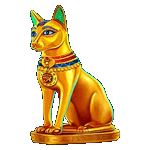 สัญลักษณ์พิเศษ แมวอียิปต์ทองคำ เกมBOOK OF TUT RESPINS ค่ายPP