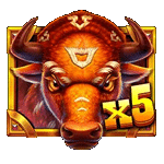 WILD SYMBOL พร้อมตัวคูณ เกมWILD BISON CHARGE ค่ายPP