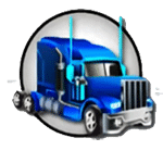 รถบรรทุกสีน้ำเงิน เกม HIGHWAYKINGS JP