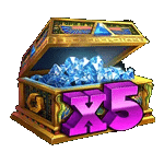 สัญลักษณ์พิเศษ WILD ตัวคูณ เกมDIAMONDS OF EGYPT ค่ายPP