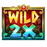 สัญลักษณ์พิเศษ WILD แบบขยายขนาดพร้อมตัวคูณ เกมZEUS VS HADES GODS OF WAR ค่ายPP