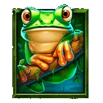 สัญลักษณ์พิเศษ กบสีเขียว เกมFROGS BUGS ค่ายPP