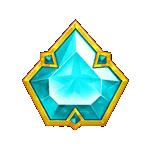 สัญลักษณ์พิเศษ อัญมณีสีฟ้า เกมJEWEL RUSH ค่ายPP