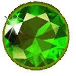 สัญลักษณ์พิเศษ อัญมณีสีเขียว เกมLITTLE GEM HOLD AND SPIN ค่ายPP