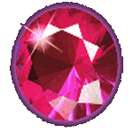 สัญลักษณ์พิเศษ อัญมณีสีแดง เกมLITTLE GEM HOLD AND SPIN ค่ายPP