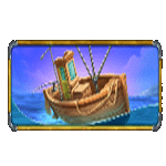 สัญลักษณ์พิเศษ เรือหาปลา เกมLUCKY FISHING ค่ายPP
