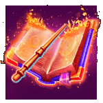 SCATTER SYMBOL เกมPOWER OF MERLIN MEGAWAYS ค่ายPP