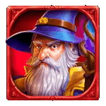 สัญลักษณ์พิเศษ พ่อมด เกมPOWER OF MERLIN MEGAWAYS ค่ายPP