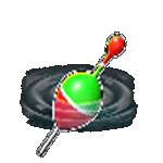 สัญลักษณ์พิเศษ ลูกตุ้มตกปลา เกมBIG BASS BONANZA KEEPING IT REEL ค่ายPP