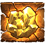 สัญลักษณ์พิเศษ อัญมณีสีเหลือง เกม GOLD RUSH ค่ายJILI
