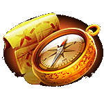 สัญลักษณ์พิเศษ เข็มทิศ เกม BOOK OF GOLD ค่าย JILI