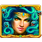 สัญลักษณ์พิเศษ เมดูซ่าสีฟ้า เกมสล็อต MEDUSA ค่ายJILI