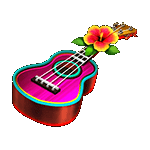 สัญลักษณ์พิเศษ กีตาร์ เกม HAWAII BEAUTY ค่าย JILI SLOT