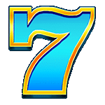 สัญลักษณ์พิเศษ เลข 7 สีฟ้า เกม SEVENSEVENSEVEN ค่าย JILI SLOT