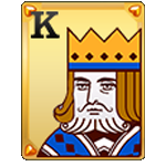 สัญลักษณ์พิเศษ ไพ่ KING สีทอง และไพ่ KING สีเงิน เกม SUPER ACE ค่าย JILI SLOT
