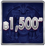 สัญลักษณ์ 1,500 บาท เกม QUEEN OF GOLD SCRATCHCARD ค่าย PRAGMATIC PLAY
