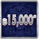 สัญลักษณ์ 15,000 บาท เกม QUEEN OF GOLD SCRATCHCARD ค่าย PRAGMATIC PLAY