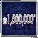 สัญลักษณ์ 1,500,000 บาท เกม QUEEN OF GOLD SCRATCHCARD ค่าย PRAGMATIC PLAY