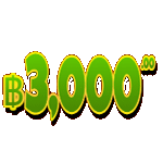 สัญลักษณ์ ค่าเงินรางวัล 3,000 บาท เกม GOLD RUSH SCRATCHCARD ค่าย PRAGMATIC PLAY