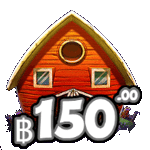 สัญลักษณ์ ฟาร์ม 150 บาท เกม 7 PIGGIES SCRATCHCARD ค่าย PRAGMATIC PLAY