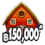 สัญลักษณ์ ฟาร์ม 150,000 บาท เกม 7 PIGGIES SCRATCHCARD ค่าย PRAGMATIC PLAY