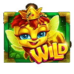 สัญลักษณ์พิเศษ WILD แบบล้อมรอบ เกม 3 BUZZING WILDS ค่าย PRAGMATIC PLAY