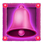 สัญลักษณ์พิเศษ กระดิ่งสีชมพู เกม DING DONG CHRISTMAS BELLS ค่าย PRAGMATIC PLAY