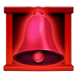 สัญลักษณ์พิเศษ กระดิ่งสีแดงเกม DING DONG CHRISTMAS BELLS ค่าย PRAGMATIC PLAY