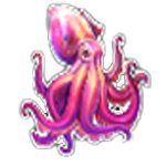 สัญลักษณ์พิเศษ ปลาหมึก เกม SEA FANTASY ค่าย PRAGMATIC PLAY