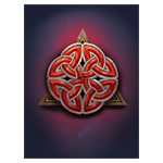 สัญลักษณ์สีแดง เกม RAGNARAVENS WILDENERGY ค่าย YGGDRASIL SLOT