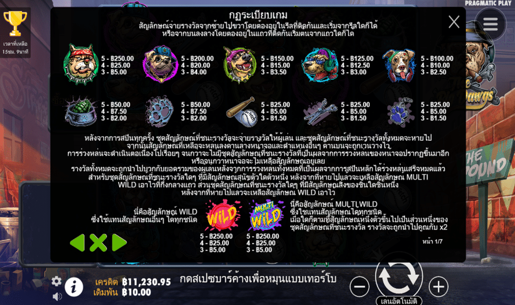 สัญลักษณ์ THE BIG DAWGS ค่าย PRAGMATIC PLAY