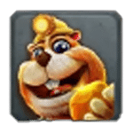 สัญลักษณ์พิเศษ ตุ่นนักขุด เกม GOLD RUSH ค่าย FA CHAI