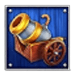 สัญลักษณ์พิเศษ ปืนใหญ่ เกม TREASURE CRUISE ค่าย FA CHAI
