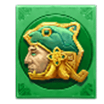 สัญลักษณ์พิเศษ หน้ากากชนเผ่าสีเขียว เกม FORTUNES OF AZTEC ค่าย PRAGMATIC PLAY