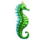 สัญลักษณ์พิเศษ ม้าน้ำ เกม GREAT LAGOON ค่าย PRAGMATIC PLAY