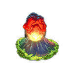 สัญลักษณ์พิเศษ ภูเขาไฟ เกม BALI DARGON ค่าย PRAGMATIC PLAY