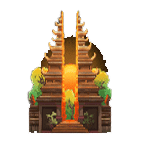 สัญลักษณ์พิเศษ วิหาร เกม BALI DARGON ค่าย PRAGMATIC PLAY