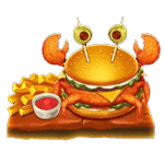 สัญลักษณ์พิเศษ เบอร์เกอร์ เกม LOBSTER BOBS SEAFOOD WIN IT ค่าย PRAGMATIC PLAY