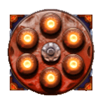 SCATTER SYMBOL เกม 6 IN THE CHAMBER ค่าย BLUEPRINT GAMING