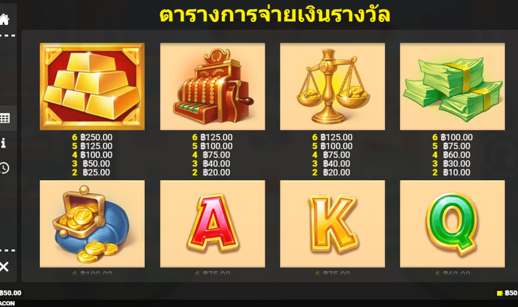 สัญลักษณ์ เกม BANKIN MORE BACON ค่าย BLUEPRINT GAMING