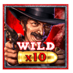 สัญลักษณ์พิเศษ WILD หมายจับ เกม BOUNTY HUNTER UNCHAINED ค่าย BLUEPRINT GAMING