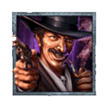 สัญลักษณ์พิเศษ คาวบอยคาบบุหรี่ เกม BOUNTY HUNTER UNCHAINED ค่าย BLUEPRINT GAMING