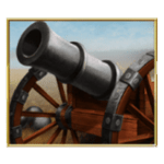 สัญลักษณ์พิเศษ ปืนใหญ่ เกม NAPOLEON 2 FATSTACKS ค่าย BLUEPRINT GAMING